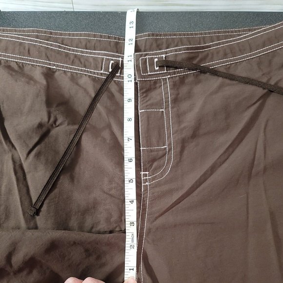 Eddie Bauer Brown Hiking Pants Womens 14, Lightweight w/Zip Pockets 100% Nylon - Picture 12 of 14